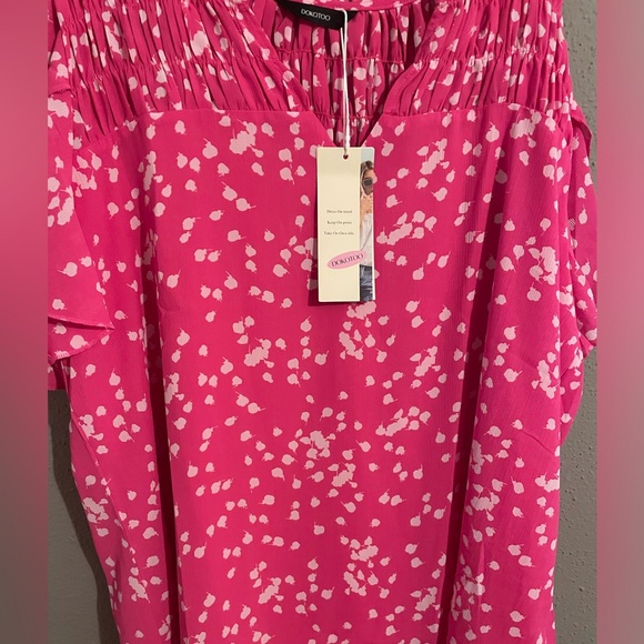 Women’s Dokotoo Pink Blouse. Size XL. New with tags. - Picture 3 of 5